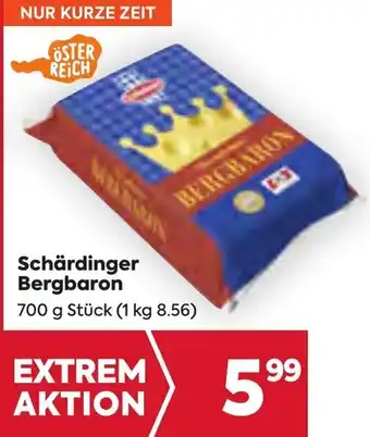 Billa Schärdinger Bergbaron 700 g Stück (1 kg 8.56) Angebot
