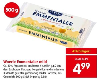 Interspar Woerle Emmentaler mild Angebot