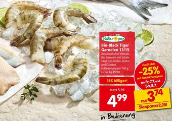 Interspar Bio-Black Tiger Garnelen 13/15 Angebot