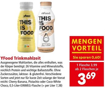 Interspar YFood Trinkmahlzeit 0,5-Liter-EINWEG-Flasche Angebot