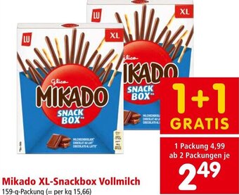 Interspar Mikado XL-Snackbox Vollmilch 159-g-Packung Angebot