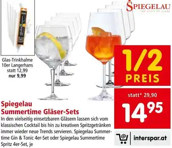Interspar Spiegelau Summertime Gläser-Sets Angebot