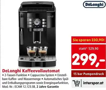 Interspar DeLonghi Kaffeevollautomat Angebot