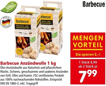 Interspar Barbecue Anzündwolle 1 kg Angebot