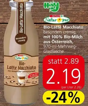 Interspar Bio-Latte Macchiato Angebot