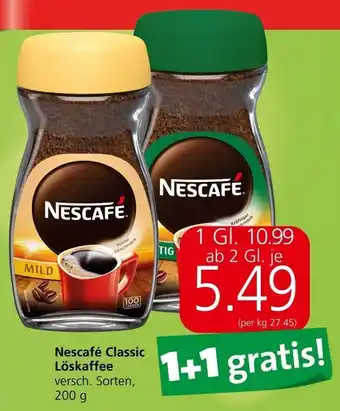 Interspar Nescafé Classic Löskaffee versch. Sorten, 200 g Angebot