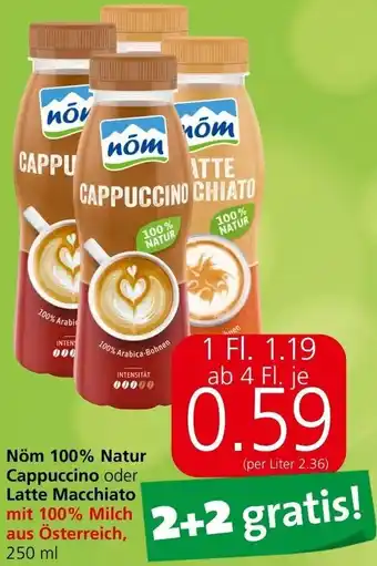 Interspar Nöm 100% Natur Cappuccino oder Latte Macchiato mit 100% Milch aus Österreich, 250 ml Angebot