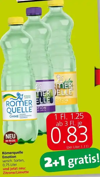 Interspar Römerquelle Emotion versch. Sorten, 0,75 Liter Angebot
