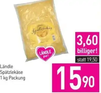 Sutterlüty Ländle Spätzlekäse 1 kg Packung Angebot