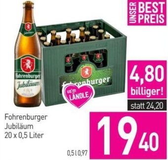 Sutterlüty Fohrenburger Jubiläum 20 x 0,5 Liter Angebot