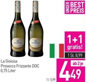 Sutterlüty La Gioiosa Prosecco Frizzante DOC 0,75 Liter Angebot