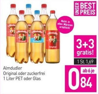 Sutterlüty Almdudler Original oder zuckerfrei 1 Liter PET oder Glas Angebot