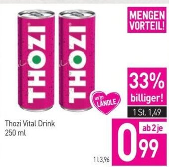 Sutterlüty Thozi Vital Drink 250 ml Angebot