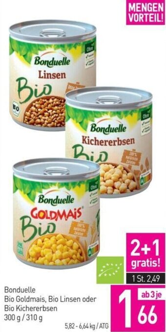Sutterlüty Bio Goldmais, Bio Linsen oder Bio Kichererbsen 300 g / 310 g Angebot