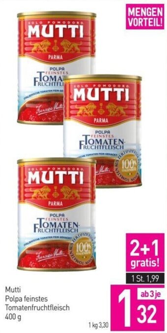 Sutterlüty Mutti Polpa feinstes Tomatenfruchtfleisch 400 g Angebot