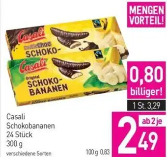 Sutterlüty Casali Schokobananen 300 g Angebot