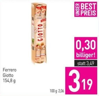 Sutterlüty Ferrero Giotto 154,8 g Angebot
