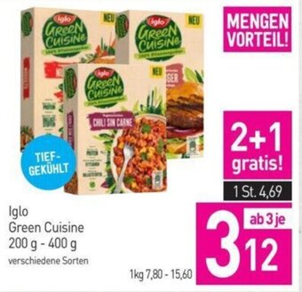 Sutterlüty Iglo Green Cuisine 200 g - 400 g Angebot