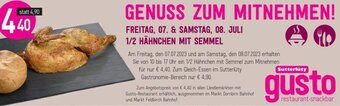 Sutterlüty 1/2 HÄHNCHEN MIT SEMMEL Angebot