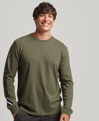 Superdry Logo applique long sleeve top Angebot