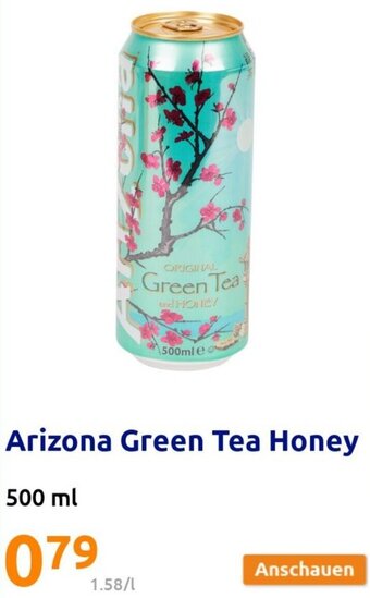 Action Arizona Green Tea Honey 500ml Angebot