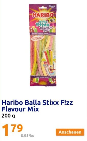 Action Haribo Balla Stixx F!zz Flavour Mix 200 g Angebot
