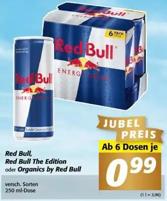 Nah&Frisch Red Bull 6 PACK 250 ml-Dose Angebot