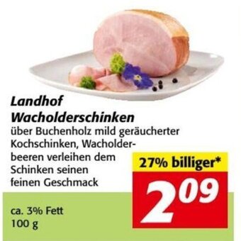 Nah&Frisch Landhof Wacholderschinken 100g Angebot