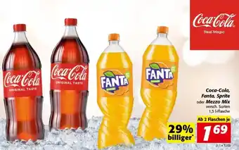Nah&Frisch Coca-Cola, Fanta, Sprite Mezzo Mix Angebot
