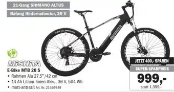 Forstinger E-Bike MTB 20 S Angebot