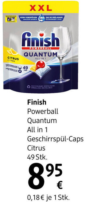 dm Finish Powerball Quantum All in 1 Geschirrspül-Caps Citrus 49 Stk. Angebot