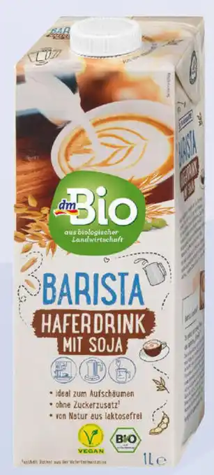 dm dmBio Barista Haferdrink mit Soja Angebot