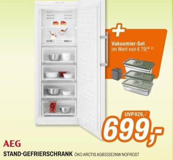 Expert AEG STAND-GEFRIERSCHRANK ÖKO ARCTIS AGB332E2NW NOFROST Angebot