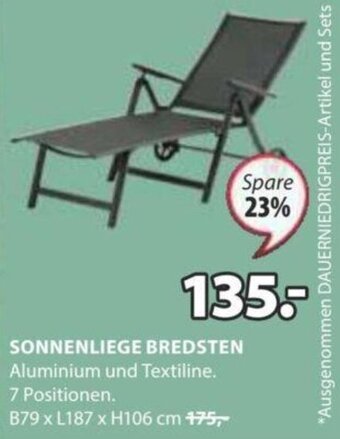 JYSK SONNENLIEGE BREDSTEN Angebot