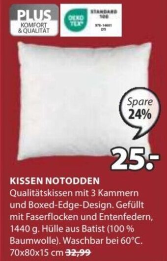 JYSK KISSEN NOTODDEN 70x80x15 cm Angebot