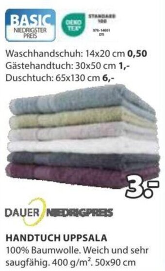 JYSK HANDTUCH UPPSALA 100% Baumwolle. Weich und sehr saugfähig. 400 g/m². 50x90 cm Angebot