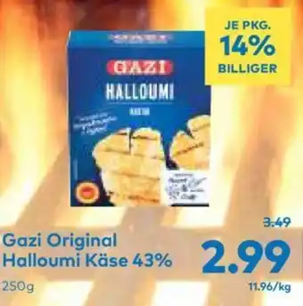 T&G Gazi Original Halloumi Käse 43% 250g Angebot