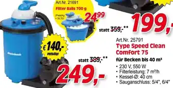 Zgonc Art.Nr. 25791 Type Speed Clean Comfort 75 für Becken bis 40 m³ Angebot