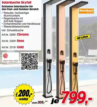 Zgonc Solardusche Skyfall Angebot
