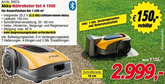 Zgonc Akku-Mähroboter Set A 1500 Angebot