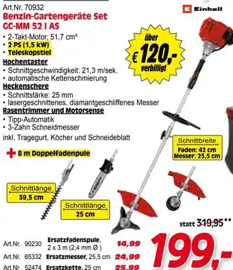 Zgonc Einhell Benzin-Gartengeräte Set GC-MM 52 I AS Angebot