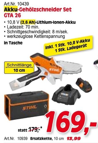 Zgonc STIHL Akku-Gehölzschneider Set GTA 26 Angebot