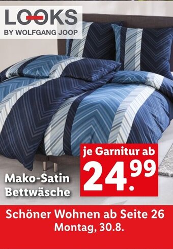 Lidl Mako-Satin Bettwäsche Angebot