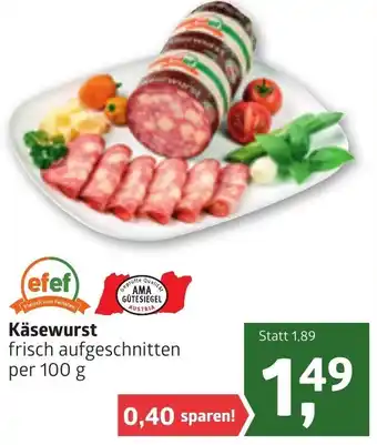 ADEG Käsewurst 100g Angebot