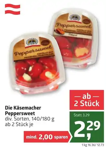 ADEG Die Käsemacher Peppersweet 140/180g Angebot