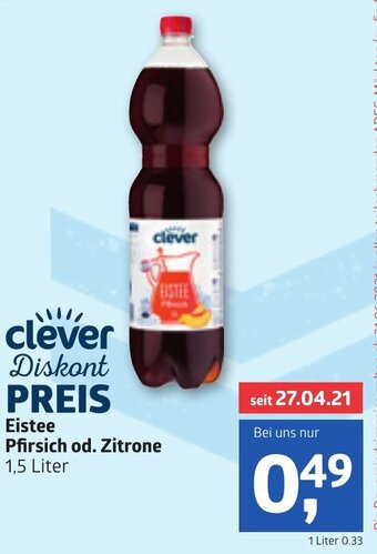 ADEG Eistee Pfirsich Od. Zitrone 1.5 Liter Angebot