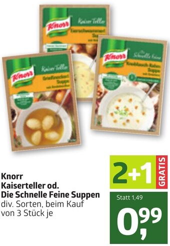 ADEG Knorr Kaiserteller Od. Die Schnelle Feine Suppen Angebot