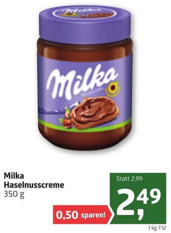 ADEG Milka Haselnusscreme 350g Angebot