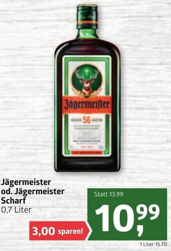 ADEG Jägermeister Od. Jägermeister Scharf 0.7 Liter Angebot
