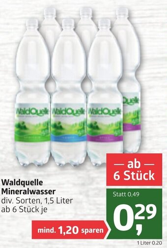 ADEG Waldquelle Mineralwasser 1.5 Liter Angebot